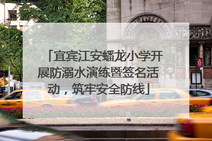 宜宾江安蟠龙小学开展防溺水演练暨签名活动，筑牢安全防线