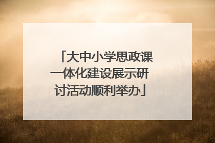 大中小学思政课一体化建设展示研讨活动顺利举办