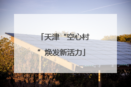 天津“空心村”焕发新活力