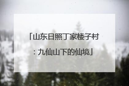 山东日照丁家楼子村：九仙山下的仙境