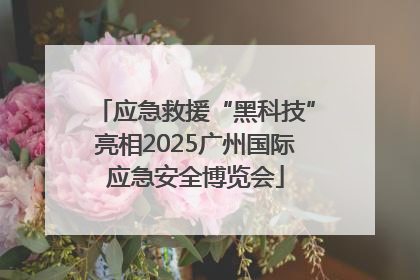 应急救援“黑科技”亮相2025广州国际应急安全博览会