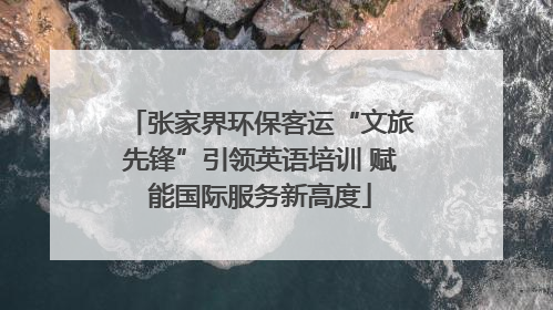 张家界环保客运“文旅先锋”引领英语培训 赋能国际服务新高度