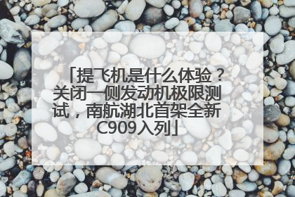 提飞机是什么体验？关闭一侧发动机极限测试，南航湖北首架全新C909入列