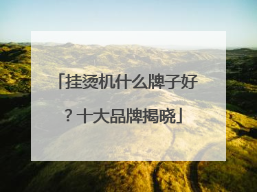 挂烫机什么牌子好？十大品牌揭晓