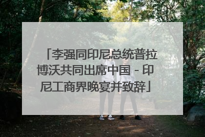 李强同印尼总统普拉博沃共同出席中国－印尼工商界晚宴并致辞