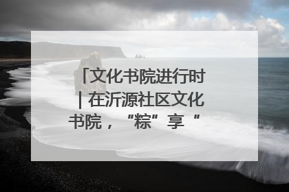 文化书院进行时｜在沂源社区文化书院，“粽”享“端午”美好时光