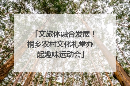 文旅体融合发展！桐乡农村文化礼堂办起趣味运动会