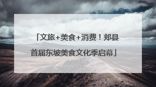 文旅+美食+消费！郏县首届东坡美食文化季启幕