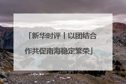 新华时评丨以团结合作共促南海稳定繁荣