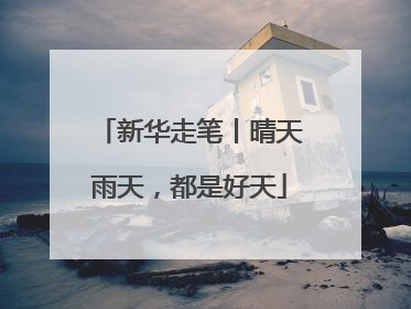 新华走笔丨晴天雨天，都是好天