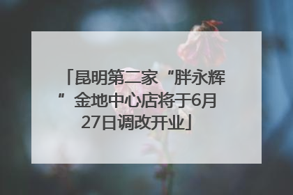昆明第二家“胖永辉”金地中心店将于6月27日调改开业