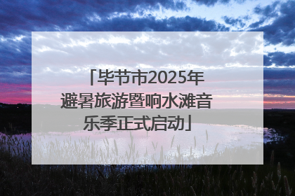 毕节市2025年避暑旅游暨响水滩音乐季正式启动