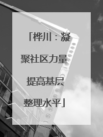 桦川：凝聚社区力量 提高基层整理水平