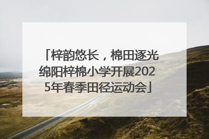 梓韵悠长，棉田逐光 绵阳梓棉小学开展2025年春季田径运动会