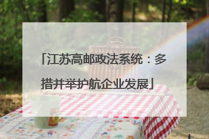江苏高邮政法系统：多措并举护航企业发展