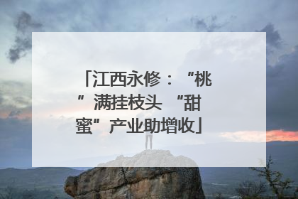 江西永修：“桃”满挂枝头 “甜蜜”产业助增收