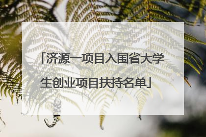 济源一项目入围省大学生创业项目扶持名单
