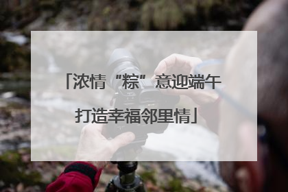 浓情“粽”意迎端午 打造幸福邻里情