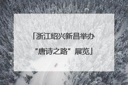 浙江绍兴新昌举办“唐诗之路”展览