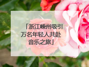 浙江嵊州吸引万名年轻人共赴音乐之旅