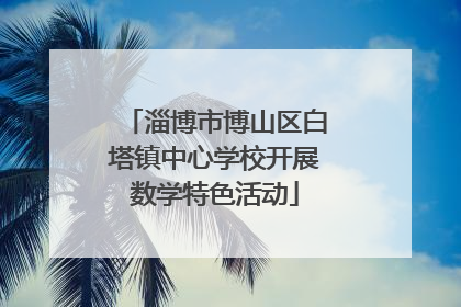 淄博市博山区白塔镇中心学校开展数学特色活动