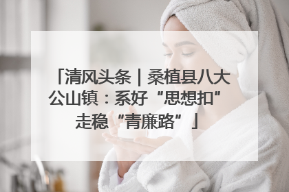 清风头条｜桑植县八大公山镇：系好“思想扣” 走稳“青廉路”
