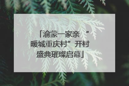 渝蒙一家亲 “暖城重庆村”开村盛典璀璨启幕