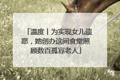 温度丨为实现女儿遗愿，她创办这间食堂照顾数百孤寡老人