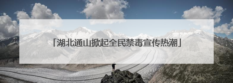 湖北通山掀起全民禁毒宣传热潮