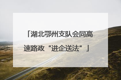 湖北鄂州支队会同高速路政“进企送法”