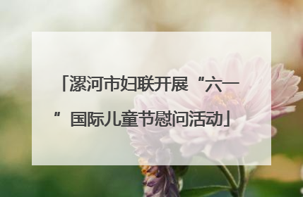 漯河市妇联开展“六一”国际儿童节慰问活动