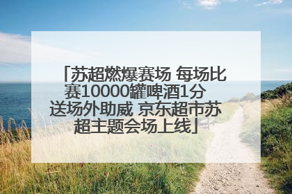 苏超燃爆赛场 每场比赛10000罐啤酒1分送场外助威 京东超市苏超主题会场上线