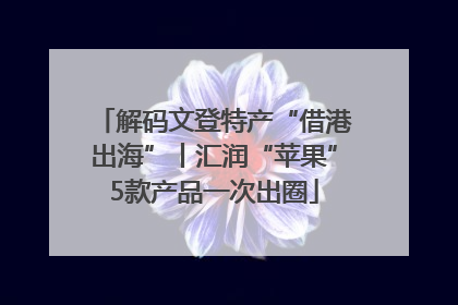 解码文登特产“借港出海”丨汇润“苹果”5款产品一次出圈