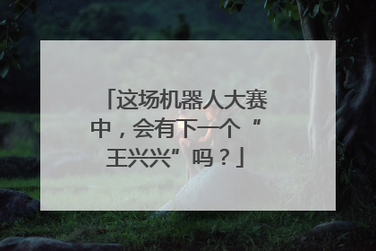 这场机器人大赛中，会有下一个“王兴兴”吗？