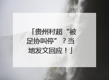 贵州村超“被足协叫停”？当地发文回应！