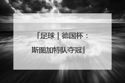 足球｜德国杯：斯图加特队夺冠