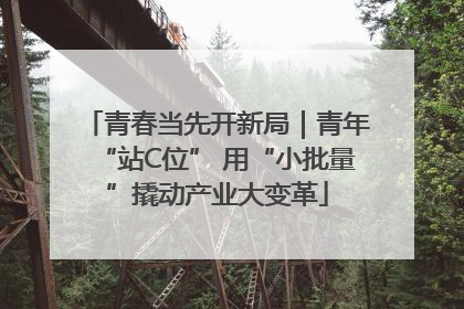 青春当先开新局｜青年“站C位” 用“小批量”撬动产业大变革