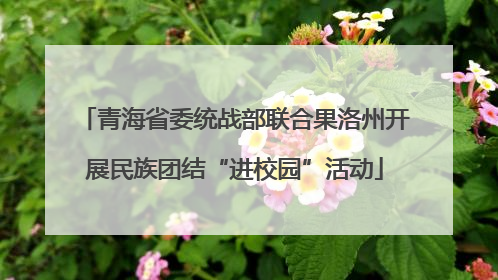 青海省委统战部联合果洛州开展民族团结“进校园”活动
