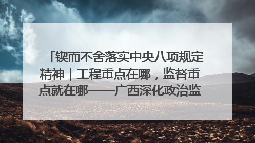 锲而不舍落实中央八项规定精神｜工程重点在哪，监督重点就在哪——广西深化政治监督护航平陆运河建设
