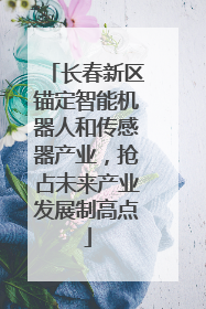 长春新区锚定智能机器人和传感器产业，抢占未来产业发展制高点