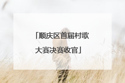 顺庆区首届村歌大赛决赛收官