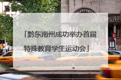 黔东南州成功举办首届特殊教育学生运动会