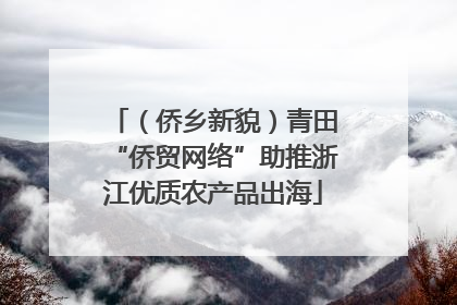 （侨乡新貌）青田“侨贸网络”助推浙江优质农产品出海