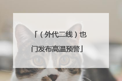 （外代二线）也门发布高温预警