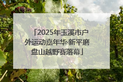 2025年玉溪市户外运动嘉年华·新平磨盘山越野赛落幕