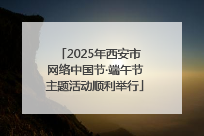 2025年西安市网络中国节·端午节主题活动顺利举行