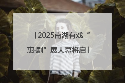 2025南湖有戏“惠·剧”展大幕将启