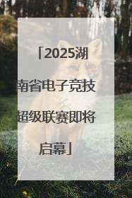 2025湖南省电子竞技超级联赛即将启幕