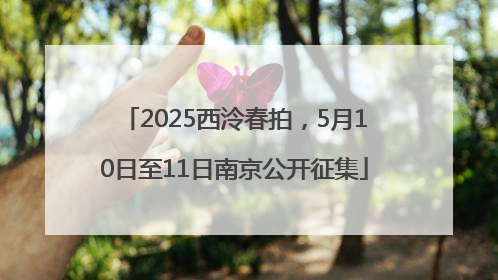 2025西泠春拍，5月10日至11日南京公开征集