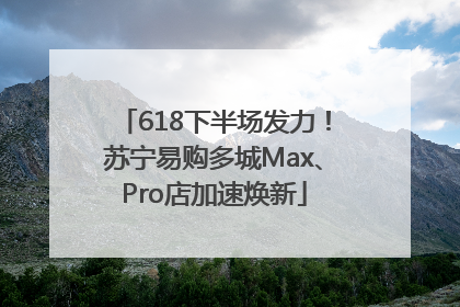 618下半场发力！苏宁易购多城Max、Pro店加速焕新